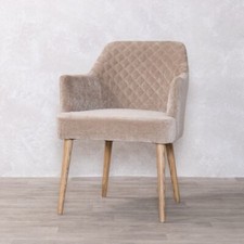 CHENILLE DINING CHAIR CARVER