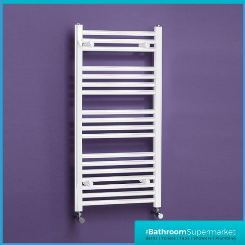 300mm white radiator straight - 300mm,
