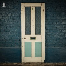 Half Glazed Door, White and