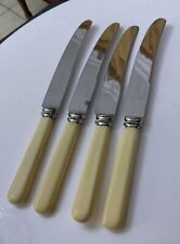 4 Stainless Steel 23.5cm Lewis Rose & Co Ltd Celluloid  Dinner Knives Cutlery