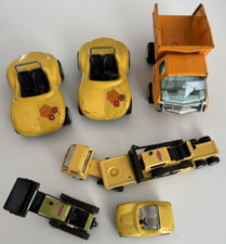 Vintage Collection of Tonka Toys Including Low Loader Transporter 70's Steel Toy