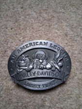 1993 Harley Davidson Looney Tunes Vintage Belt Buckle Warner Bros Disney
