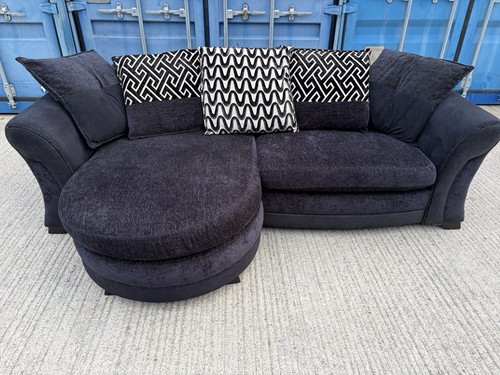Dfs black corner sofa - dfs,