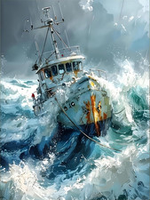 Boat Paint by Numbers for