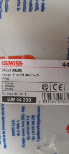 Gewiss weather proof enclosure - gewiss,