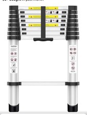 2.6M Telescoping Ladder Aluminum Lightweight Multi-Purpose Collapsible Ladder