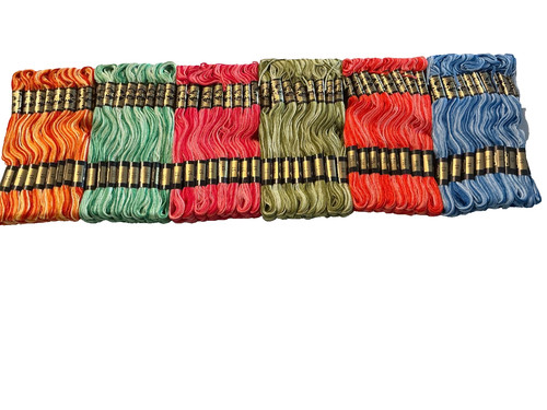 Dmc floss variegated skeins - dmc,