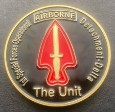 40mm AIRBORNE The Unit Challenge Coin With Coin Stand For Displaying