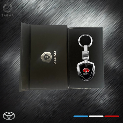 Luxury car metal badge key - car, 3d