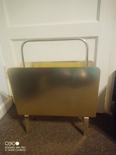 Large Gold Metal Magazine Rack