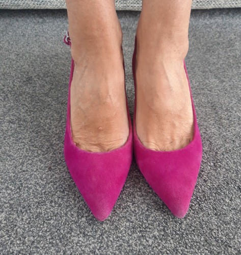 Faith ladies cerise suede - ladies,