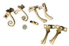 Window Shutters Metal Bundle Spiral Design Random Vintage ra