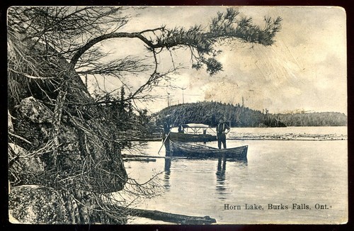 Burks falls ontario - falls, postcard