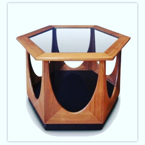 Mcm plan hex teak glass - mcm,