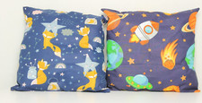 2pack baby pillows filled  cushions 4 pram cot bed galaxy foxes at night 1 year+