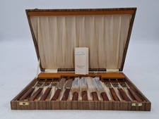 James Ryals & Co Ltd Sheffield Set Stainless Steel Wooden Canteen 12 pieces