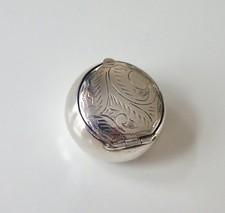 Solid Silver Pillbox -