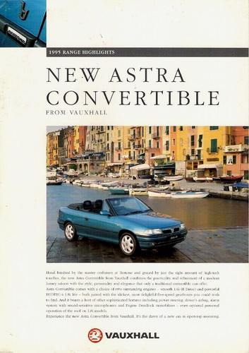 Vauxhall astra convertible - convertible, mk3