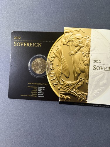 2012 gold sovereign coin - gold,