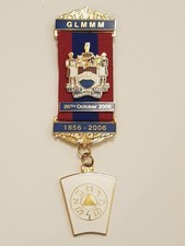 Gilt Metal Masonic Mark Breast Jewel - GLYMMM Grand Lodge of Modern Mixed Masons