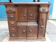 Rare Singer Ornate Sewing Machine Wooden Cabinet