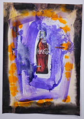 Coca cola ink - -, painting
