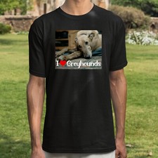 I Love Greyhound Dog Printed