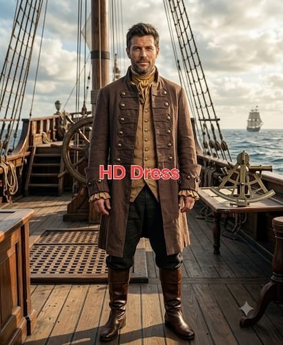 Handmade wool pirate coat - handmade,