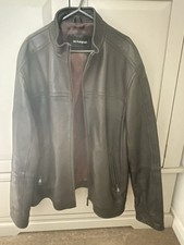 Men's Brown Leather Jacket Size XL. Marks And Spencer autograph. Never Worn.