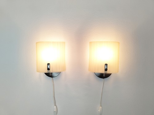 Pair vintage sconces 1980s - of, sconces: