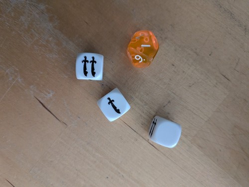 Dark world board game dice - world,