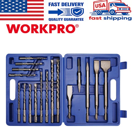 Workpro piece sds plus - 17-piece, sds-plus