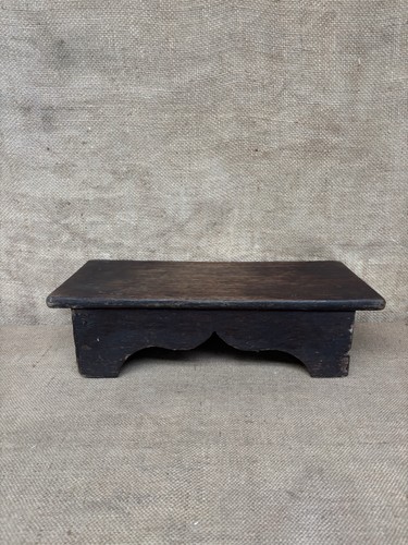 Antique oak stool kneeler - oak,