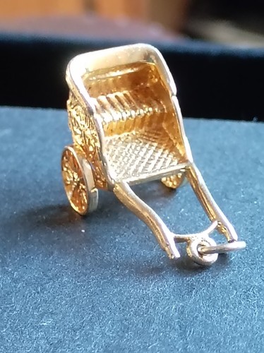 9ct yellow gold heavy - , vintage