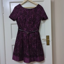 Oasis Dress 12 Purple Black