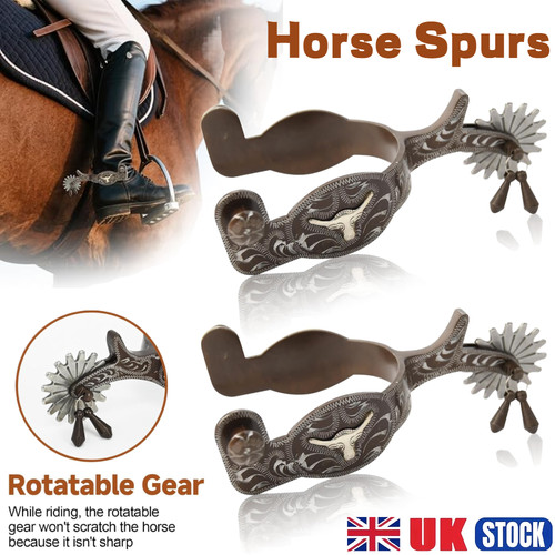 2pcs horse spurs - horse, bronze
