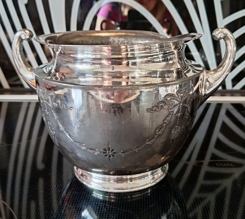 Vintage large silver plate - vintage,
