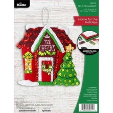 Bucilla Felt Ornament Applique Kit - Home For The Holidays