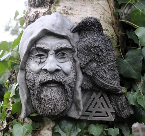 Odin viking god garden wall - god,