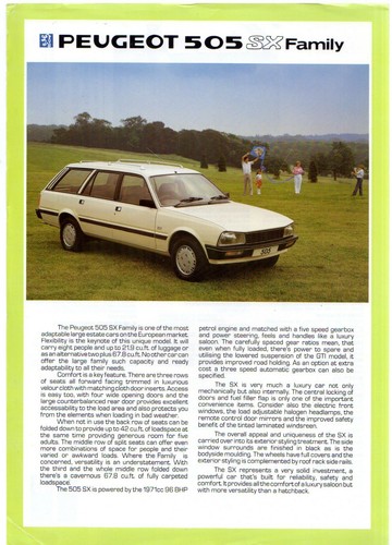 Peugeot 505 family - peugeot, estate