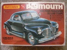 AMT/Matchbox, 1941 Plymouth Coupe, 1/25th Scale, Model kit.