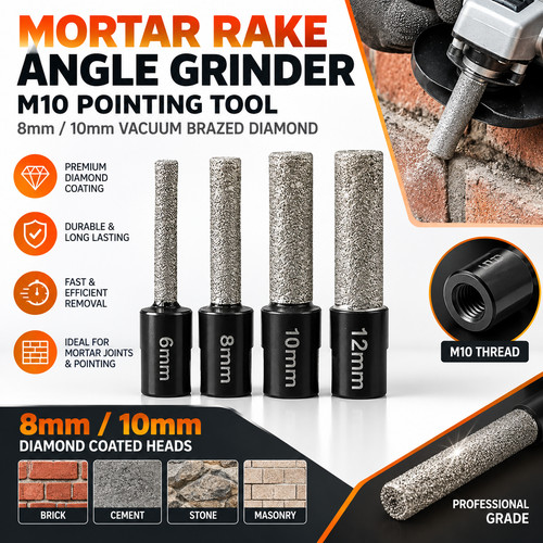 Mortar rake angle - mortar, grinder