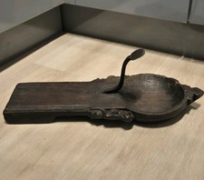 Antique 18th Century Hand Carved Woden Coconut  Grater  Antique Very Rare Vgc