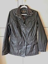 BARBOUR CARBON FINISH LADIES WATERPROOF BREATHABLE SAPPER JACKET UK8 VGC+