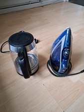 TEFAL STEAM IRON & GLASS JUG KETTLE