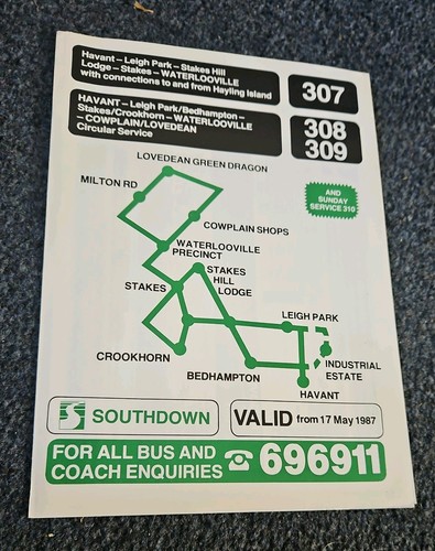 Southdown bus timetable - southdown,