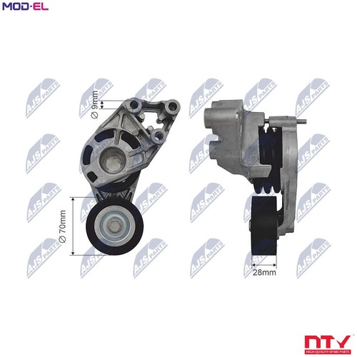 Tensioner pulley vribbed belt - pulley,