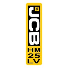 JCB HM25LV Gun Sticker Decal Hydraulic BEAVER Pack 220mm X 60mm