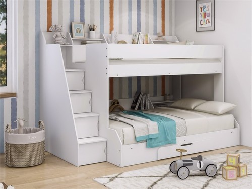 Triple bunk bed with - triple,