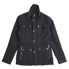 J Lindeberg Black Zip & Button Jacket UK Men's Size Small EE941